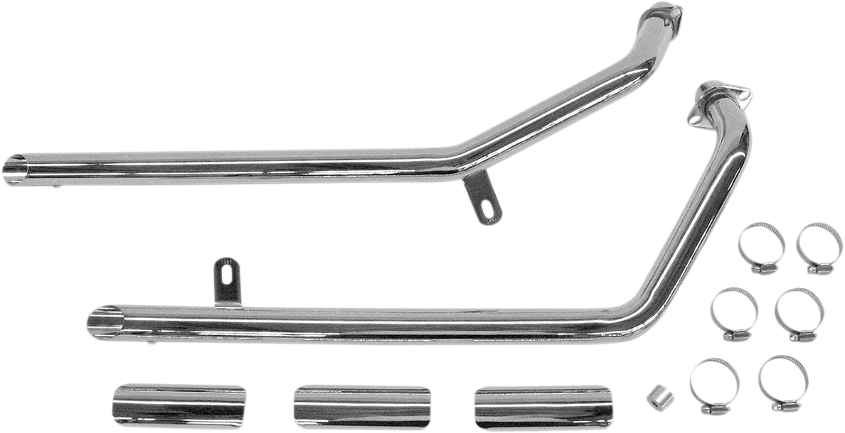 Cobra Drag Pipes Chrome Exhaust System