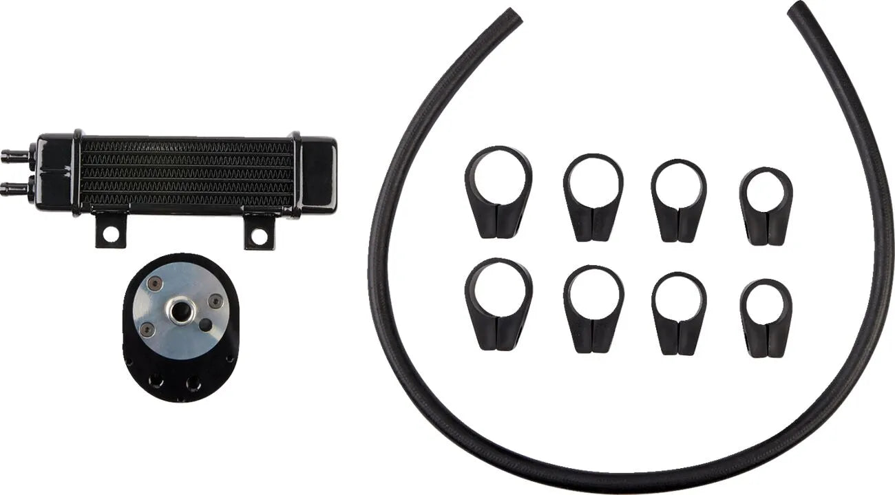 Jagg Oil Coolers Vertical Frame-mount Oil Cooler Kit