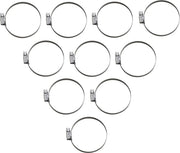 Parts Unlimited Embossed Stainless Steel Hose Clamps 50-70 mm
