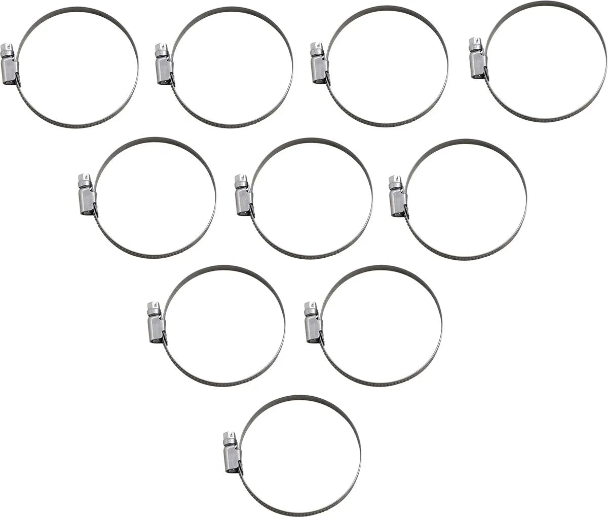 Parts Unlimited Embossed Stainless Steel Hose Clamps 50-70 mm