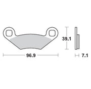 Moto-Master Racing Sintermetall Bremsbeläge Für Atv - Vorne