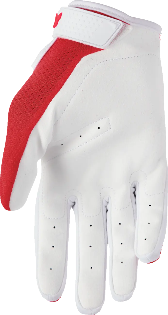 Thor Ridemode Static Gloves - Red/White