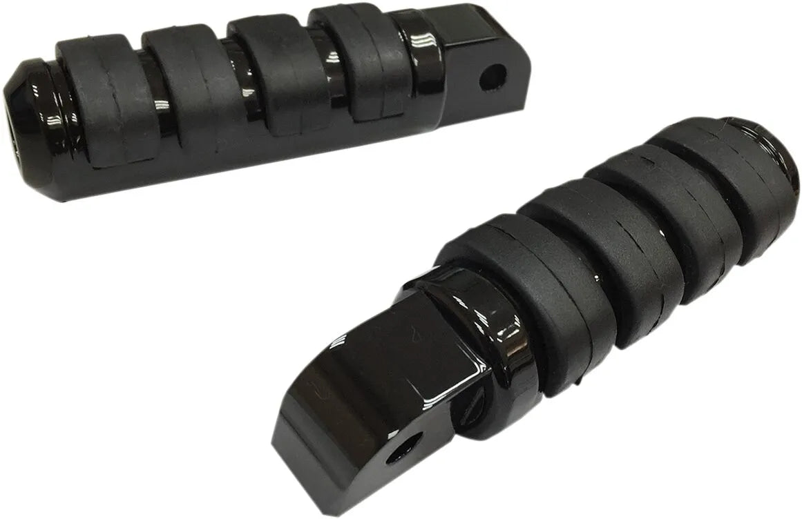 Drag Specialties Foot Pegs - Black/chrome, Folding