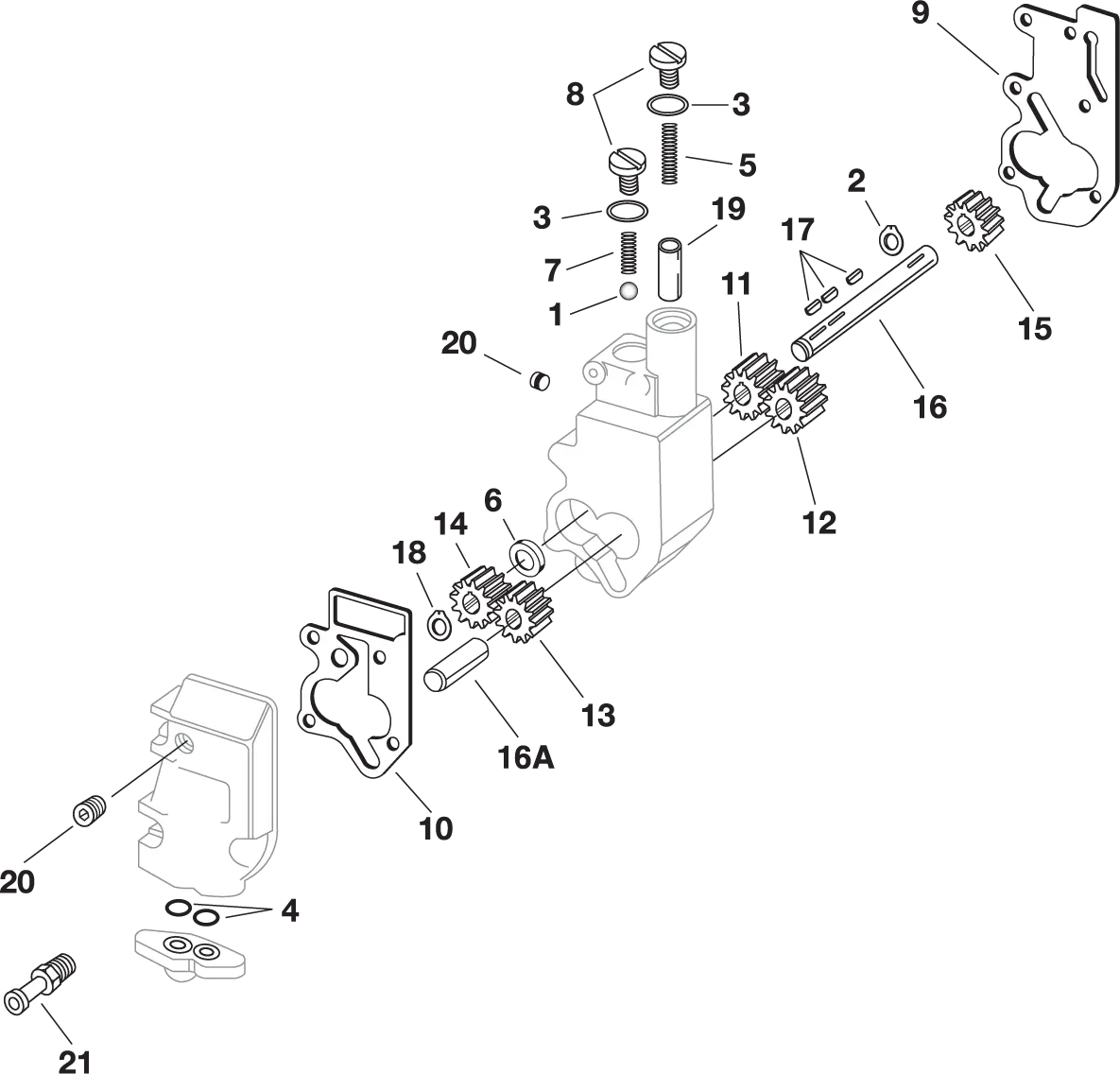 Eastern Motorcycle Parts Oil Pump Shaft Snap Rings - 10 Pack