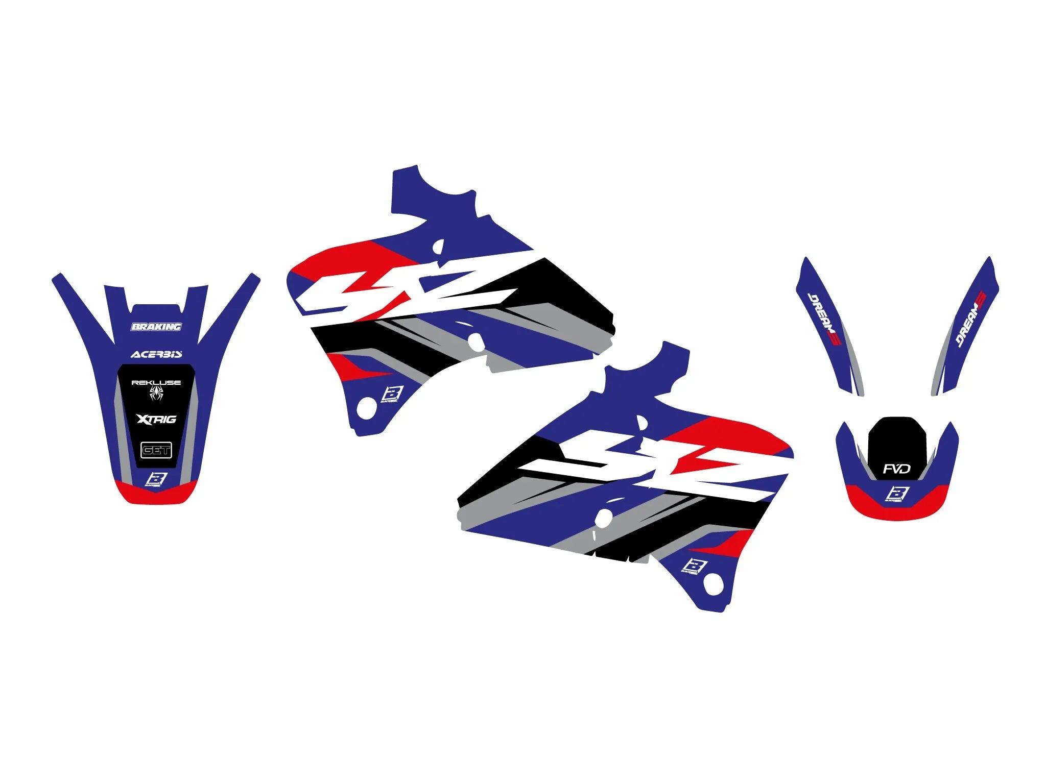 Blackbird Racing Dream 5 Graphic Kit For Yamaha