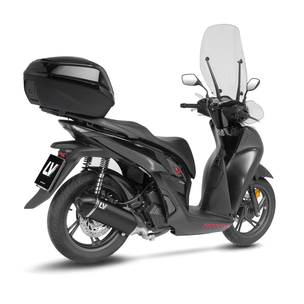 Leovince LV-14 Black Edition Slip-On Muffler Black for Honda SH