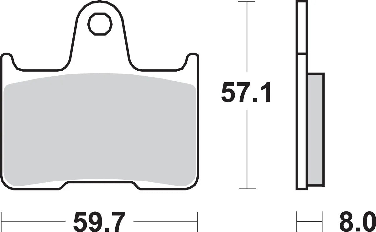SBS Sintermetall Bremsbeläge Für Harley/Buell - Hinten