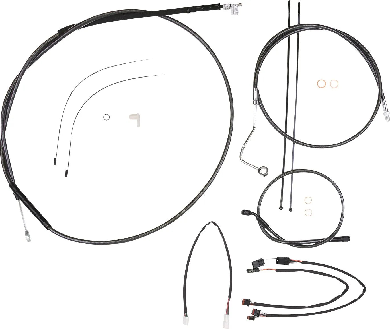 Magnum Shielding Black Pearl Handlebar Installation Kit for Ape