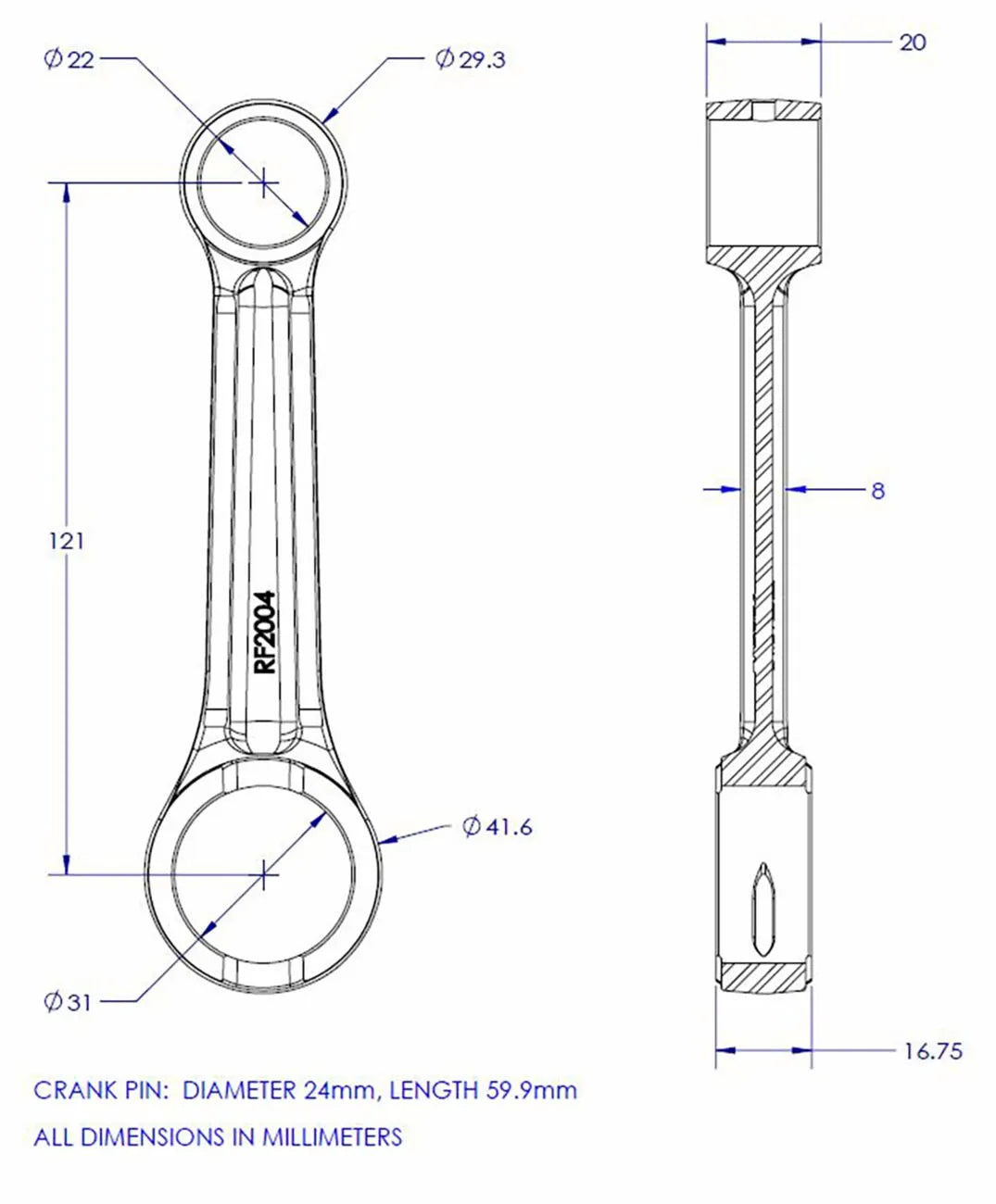 Vintco Connecting Rod Kit