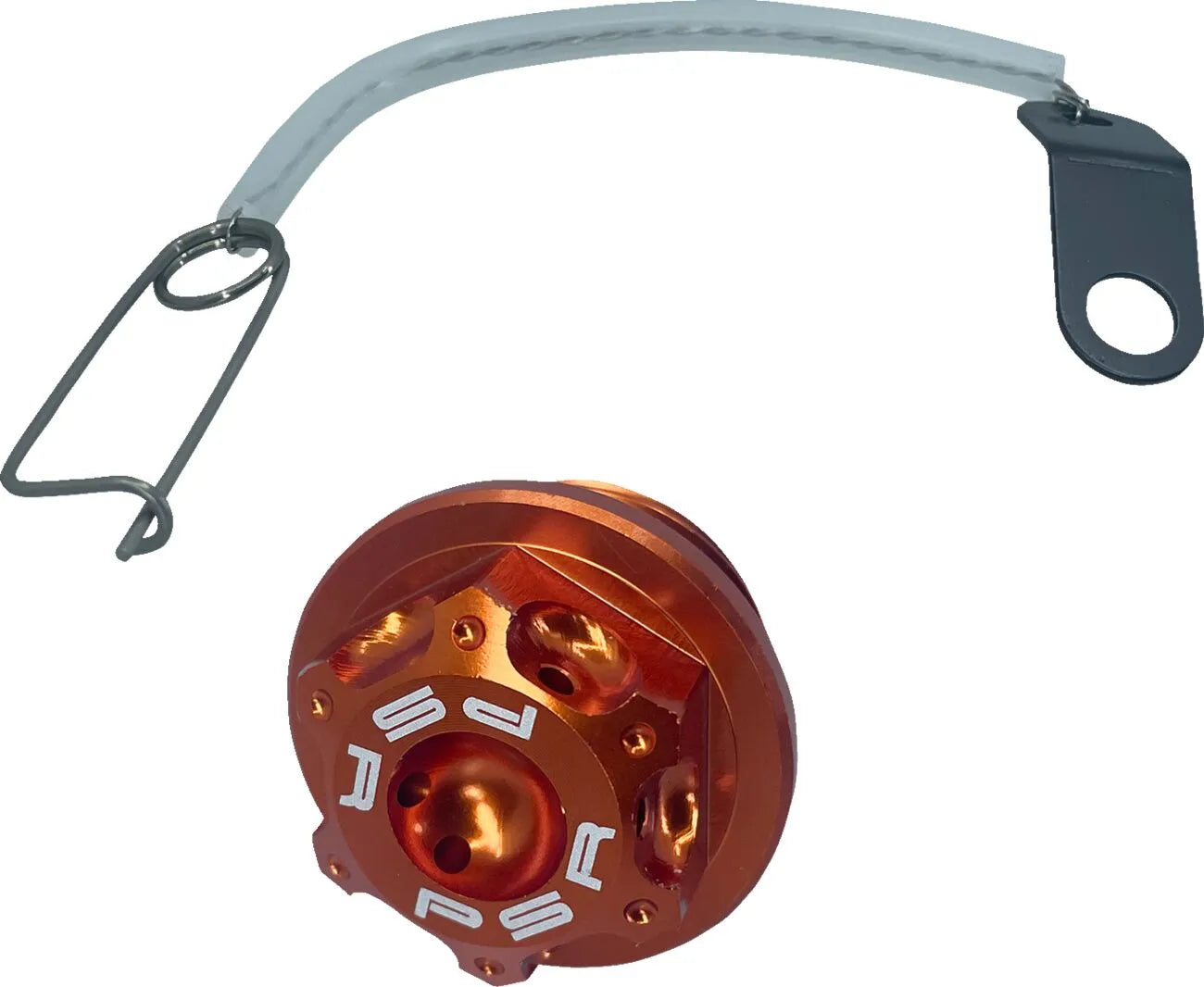 Psr Aluminum Oil Filler Cap Kit Orange Anodized