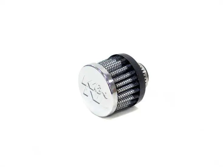 K & N Crankcase Vent Filter Chrome 1"