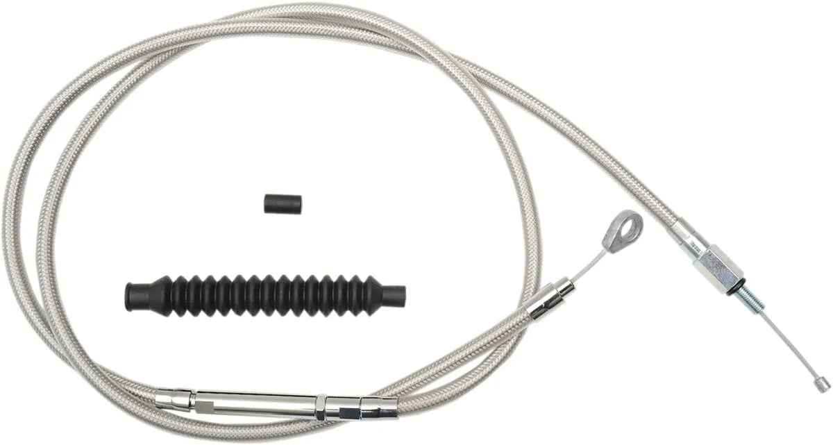 La Choppers Stainless Steel Braided Clutch Cable