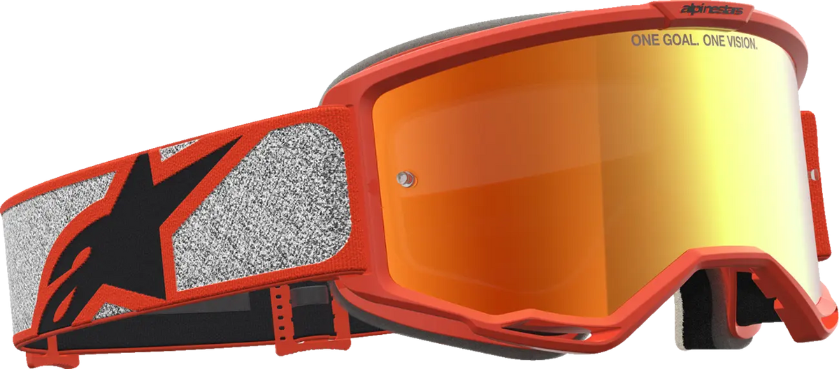 Alpinestars Vision 5 Rora Goggle Silver Orange Mirror-Red