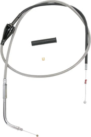 Drag Specialties Stainless Braided Idle Cable
