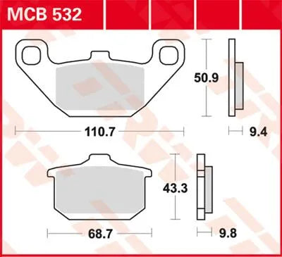 Trw All Round Sintered Metal Brake Pads - Front & Rear