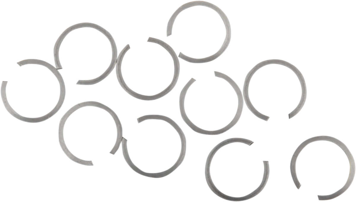 Eastern Motorcycle Parts Oil Pump Shaft Snap Rings - 10 Pack