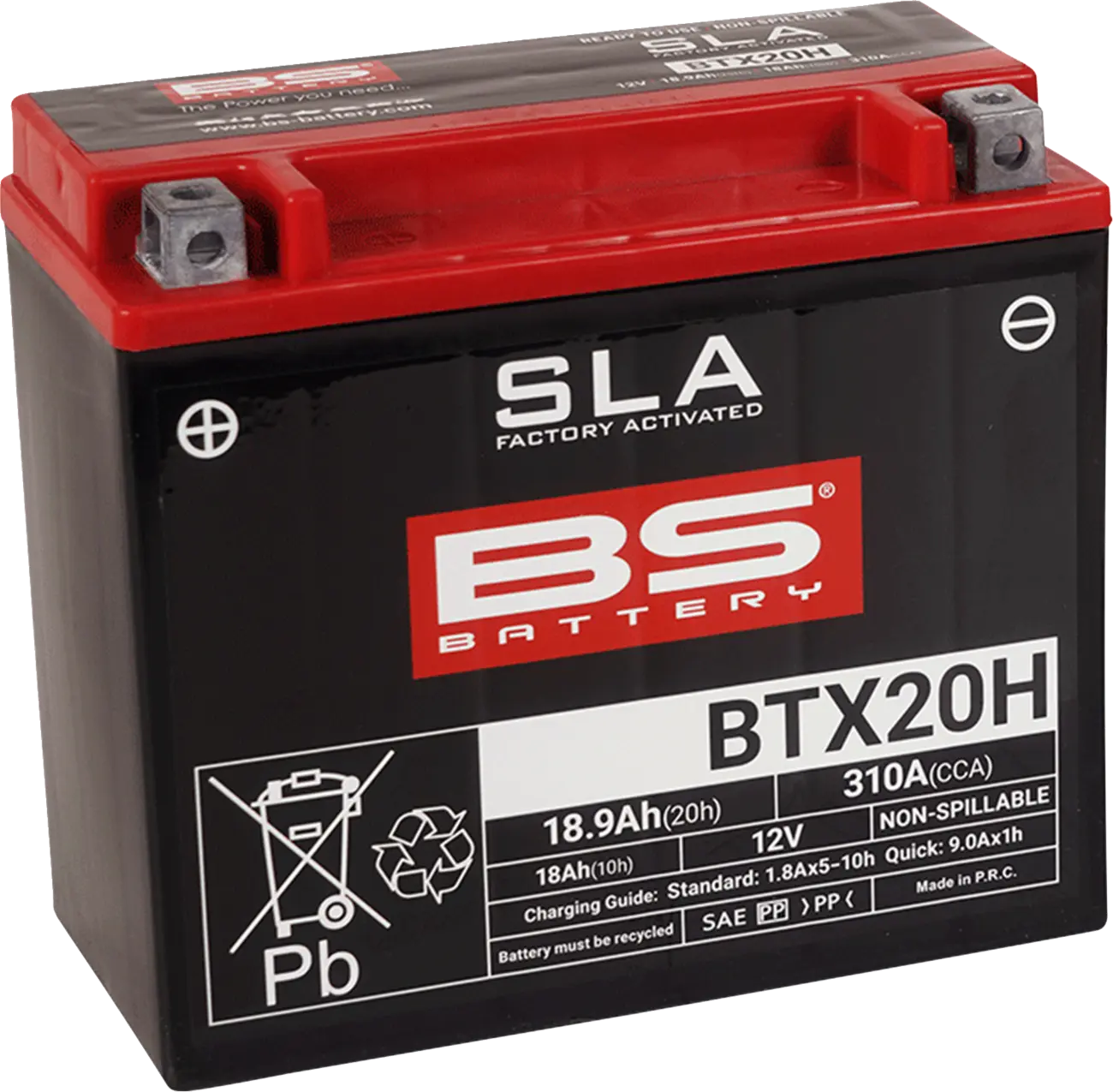 Bs Battery Agm 12v 18ah Factory-activated Battery