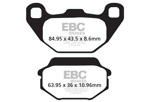 Ebc Sfa-hh Sinter Bremsbeläge Für Roller - Vorne