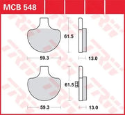 Trw All Round Sintermetall Bremsbeläge - Vorne