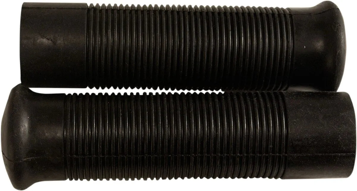 Emgo Jack Hammer Grips - Black Rubber, 7/8"