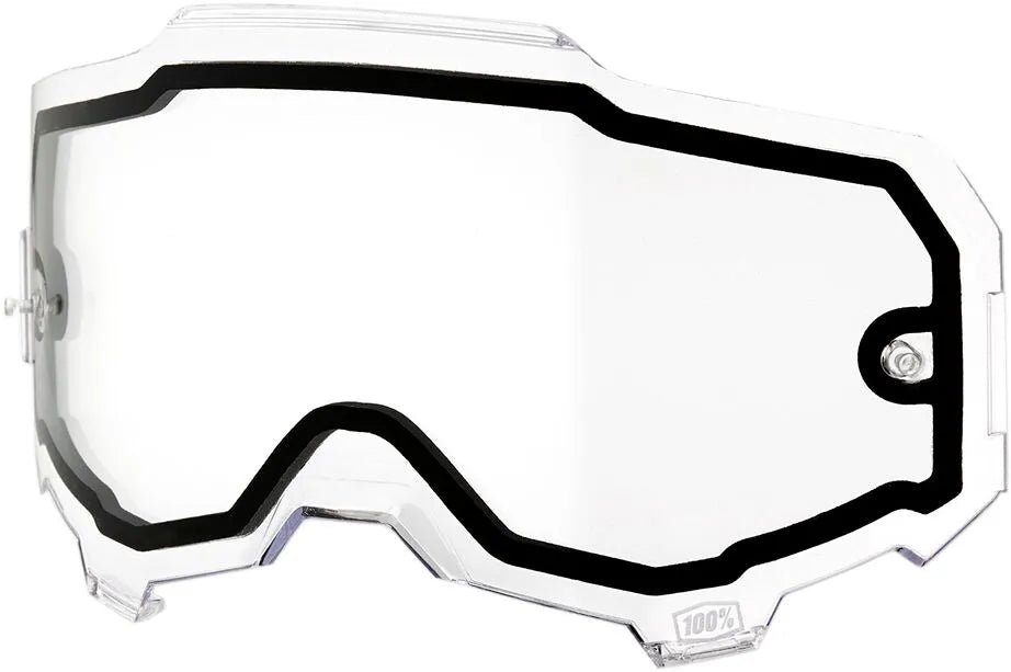 100% Armega Goggle Dual Pane Clear Lens