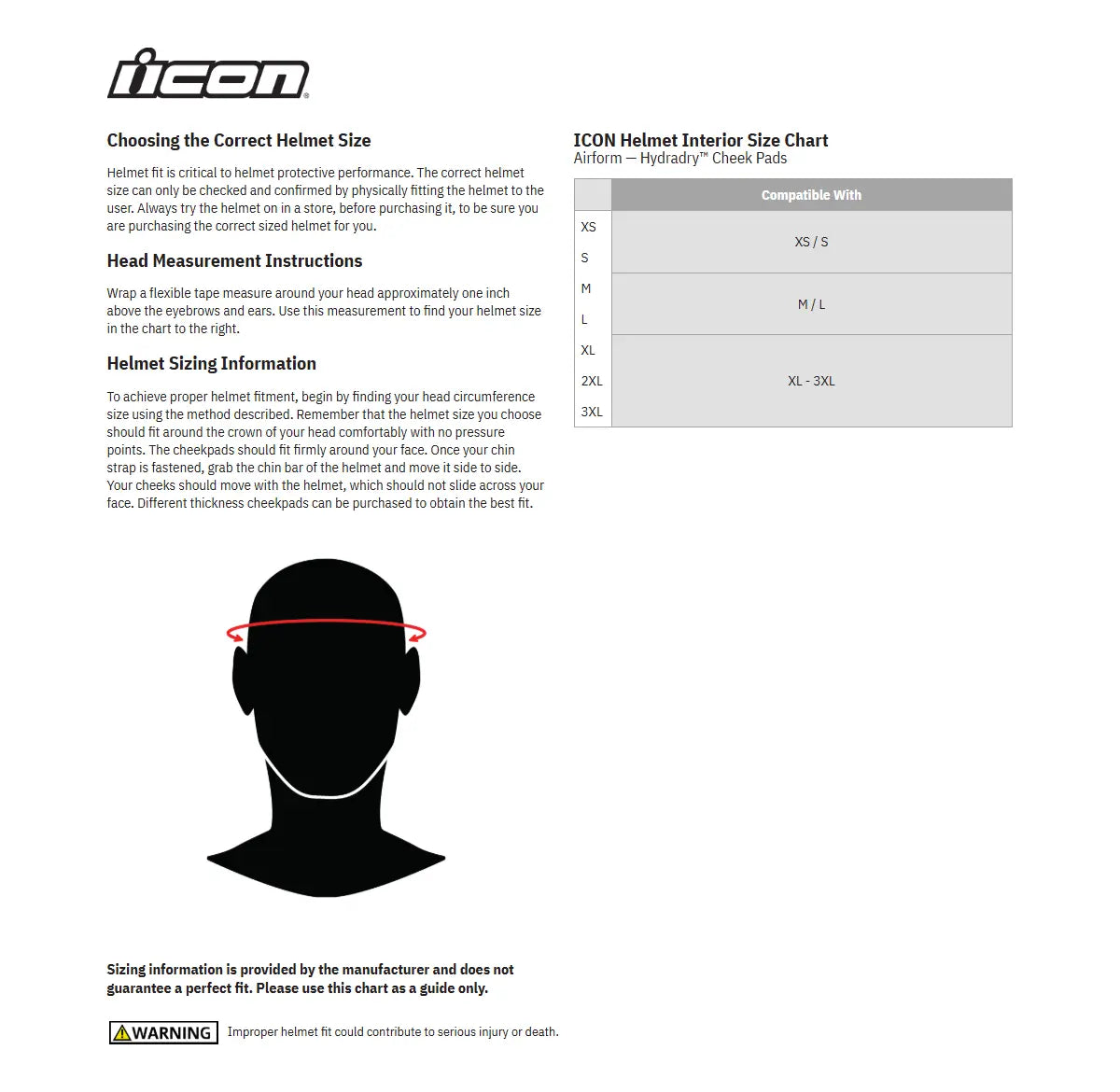 Icon Airform Helmet Cheek Pads