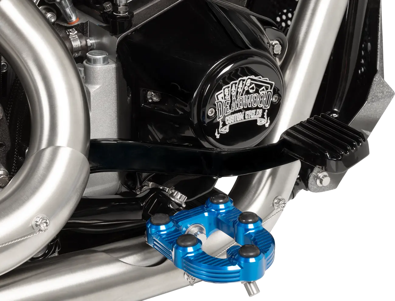 Arlen Ness Mx Foot Pegs - Blue Billet Aluminum