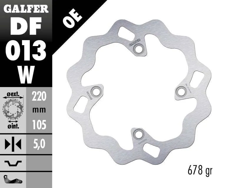 Galfer Wave Bremsscheibe Für Motorräder - Hinten