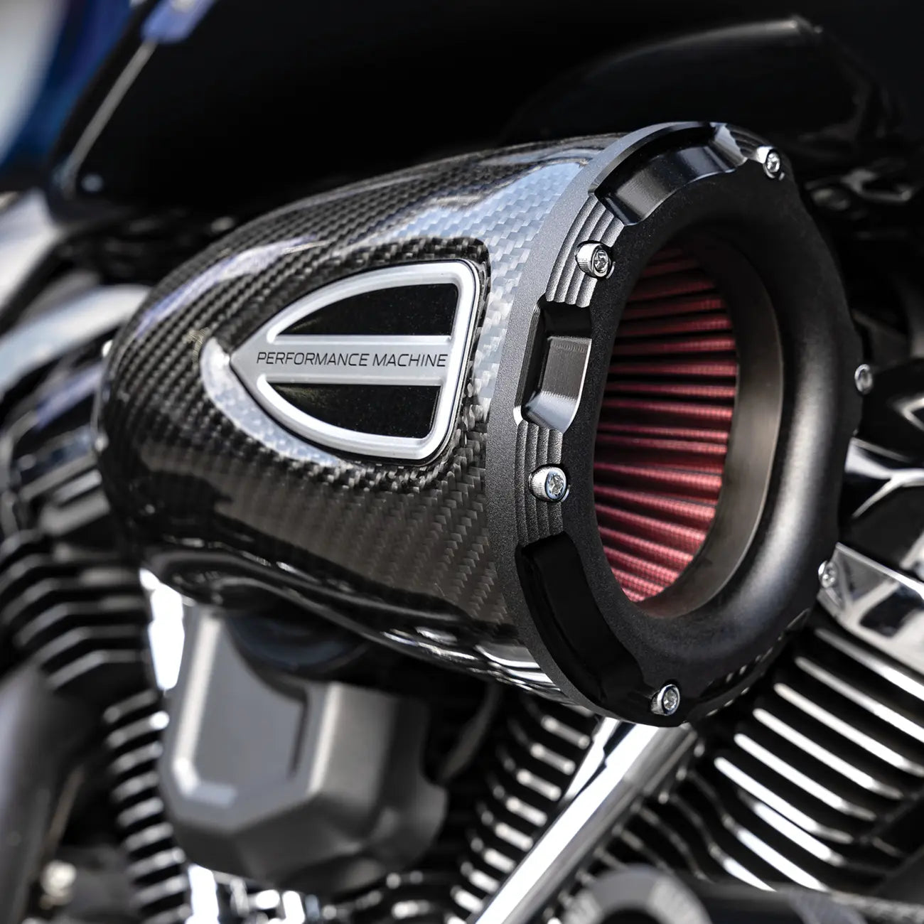 Performance Machine C4 Series Carbon Fiber Air Cleaner Kit