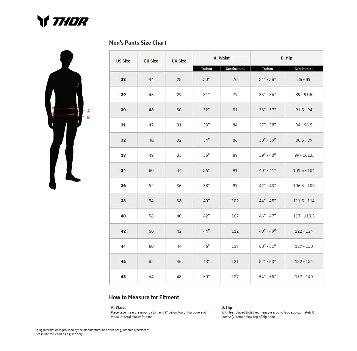 Thor Sportmode Vanish Pants Black/Red