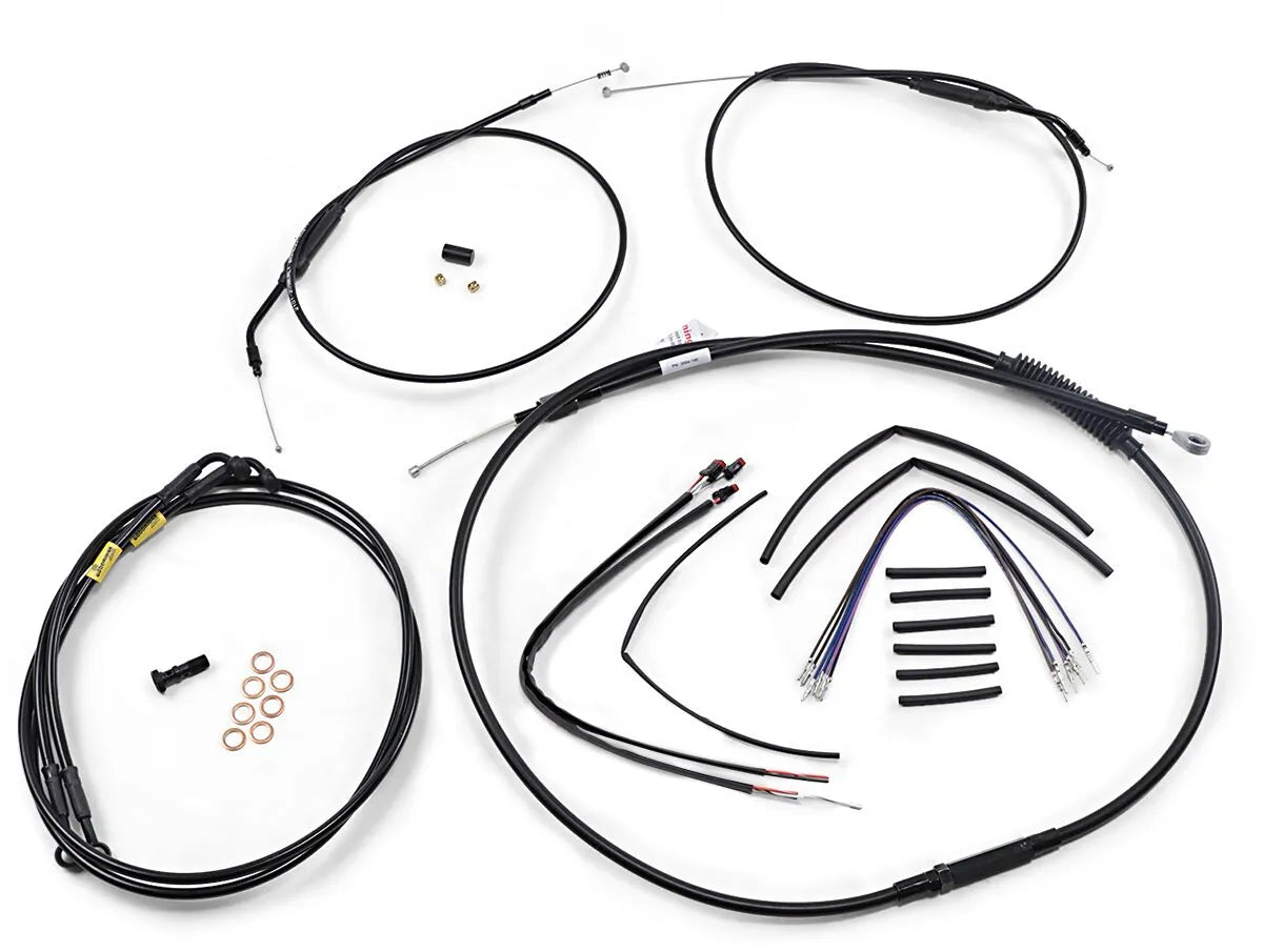 Burly Brand Jail Bar Cable Kit for 12" Handlebars
