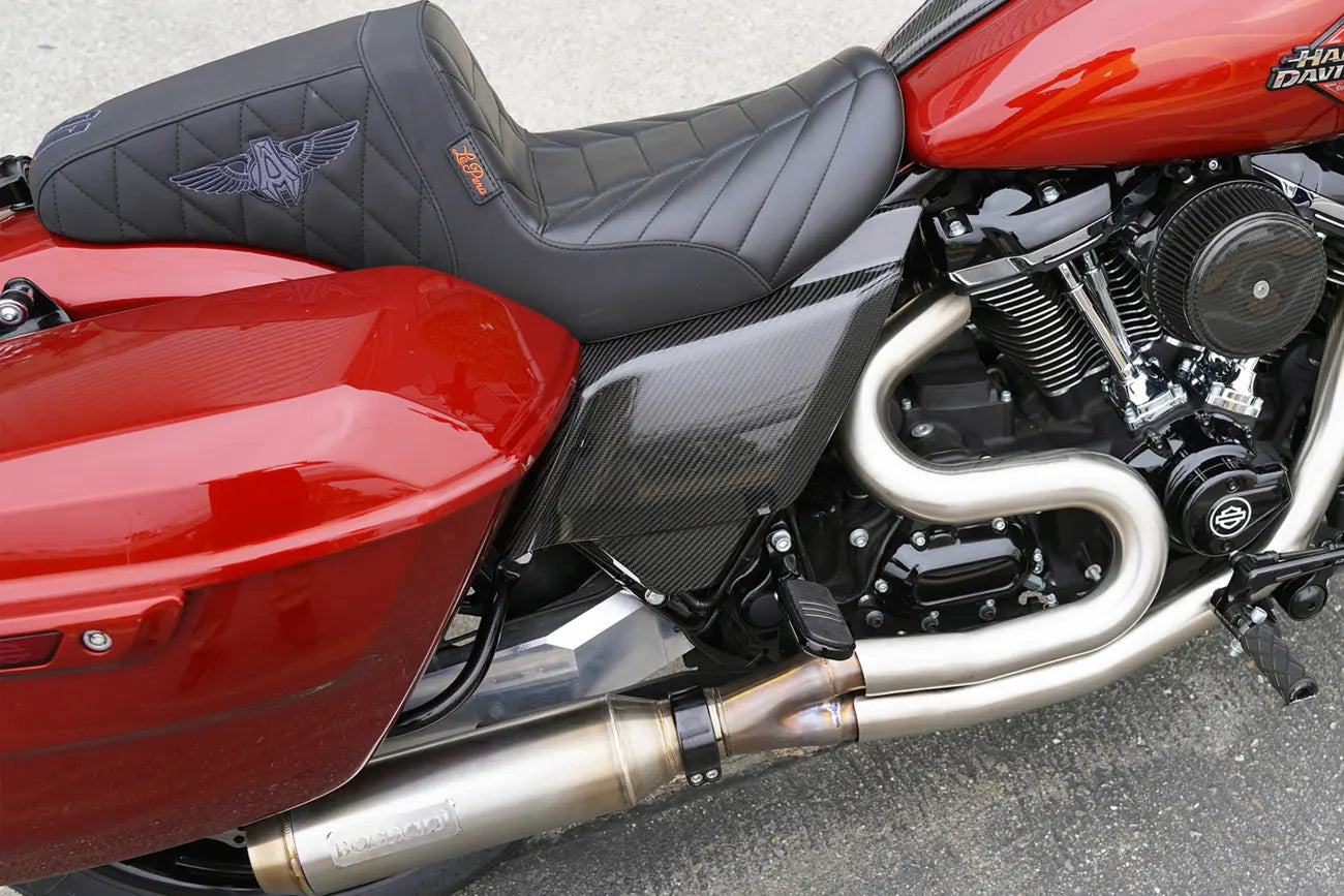 Arlen Ness Carbon Fiber Side Covers For Touring Models