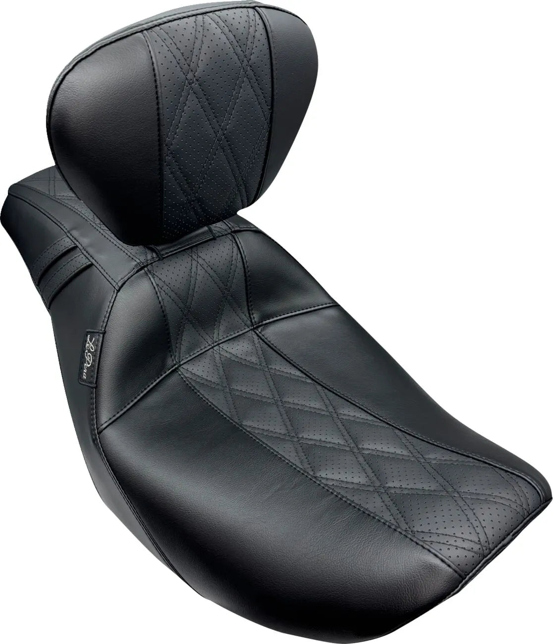Le Pera Outcast Seat - Black Vinyl - For Harley Davidson