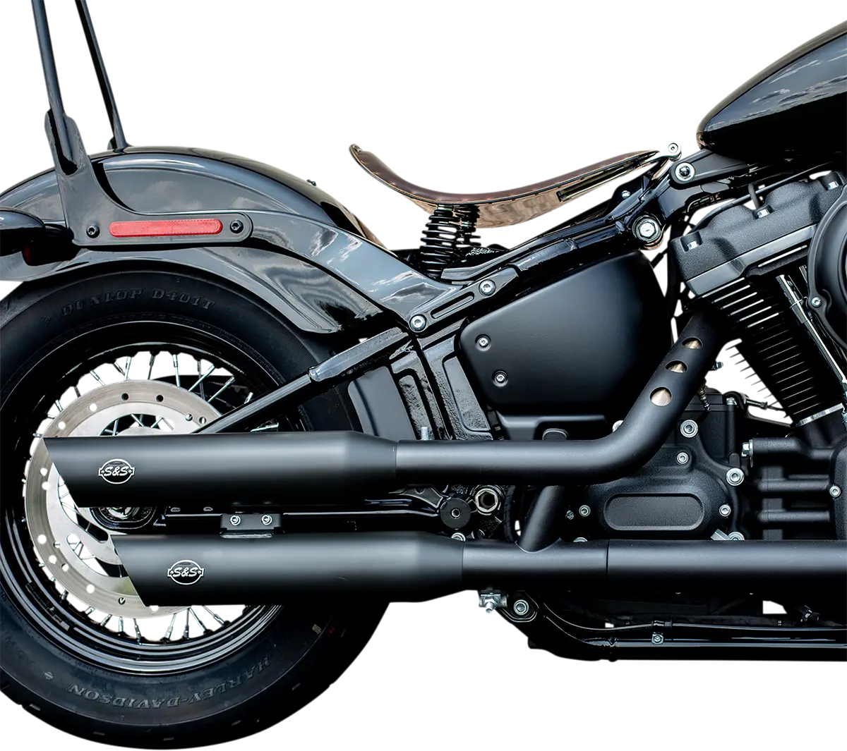 S&S Cycle Slash-Cut Slip-On Schalldämpfer In Guardian Black