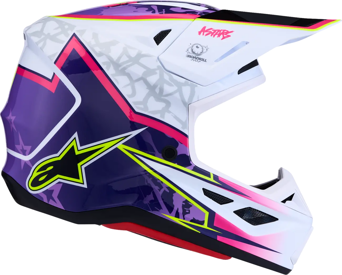 Alpinestars SM7 Blaster Helmet Purple/Pink/White