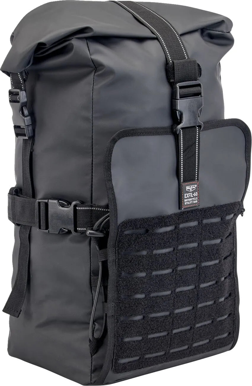 Biltwell EXFIL-60 1680D Polyester Roll Bag - Black - 3016-01