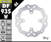 Galfer Fixed Wave Bremsscheibe Für Motorräder - Hinten