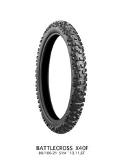 Bridgestone Battlecross X40 Front Tire 80/100-21
