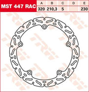 Trw Konturierte Feste Bremsscheibe Für Motorräder & Roller - Front
