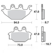 Moto-master Nitro ATV Bremsbeläge - Sintermetall - Vorne & Hinten