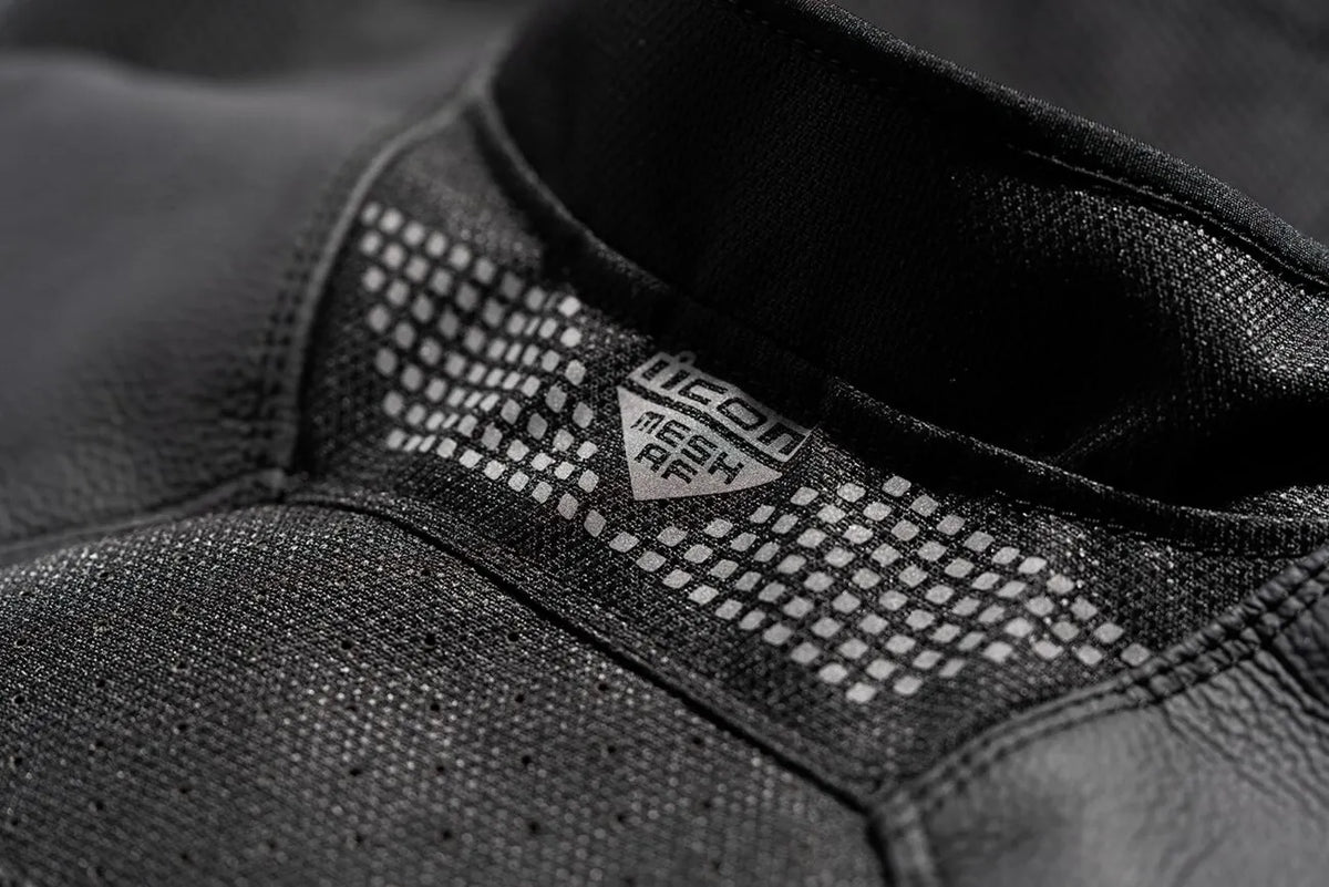 Icon Mesh Af™ Leather Jacket - Black