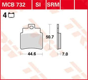 TRW Allround Sintermetall Bremsbeläge Satz - Hinten