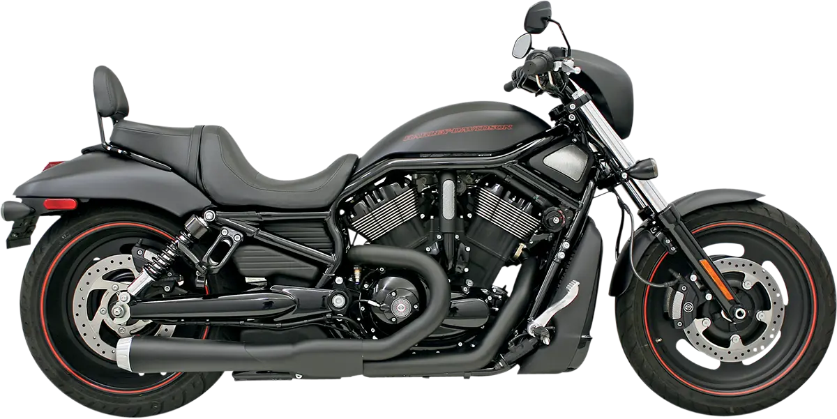 Bassani Xhaust Road Rage 2:1 Auspuffanlage Schwarz für V-Rod