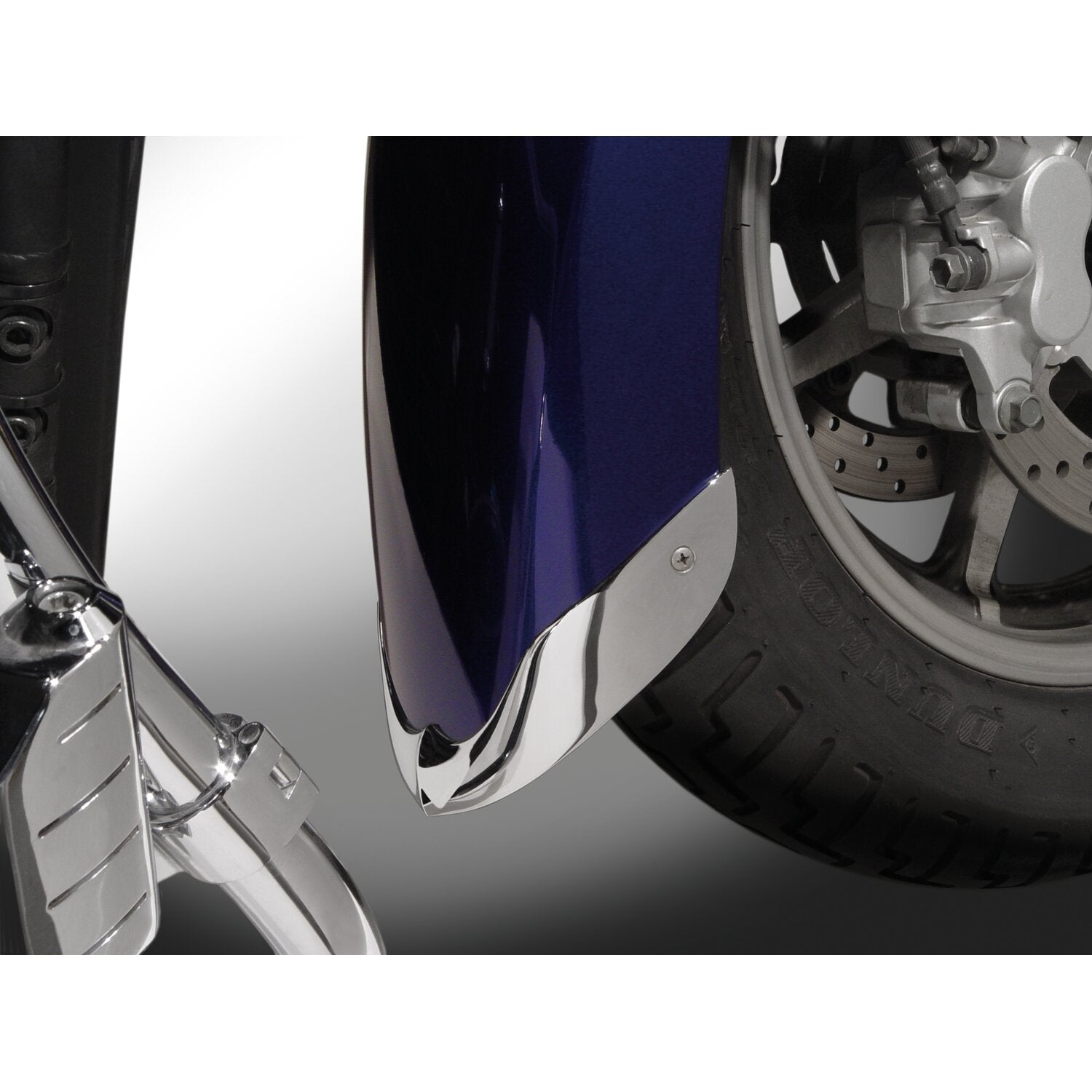 National Cycle cast front fender tip set chrome