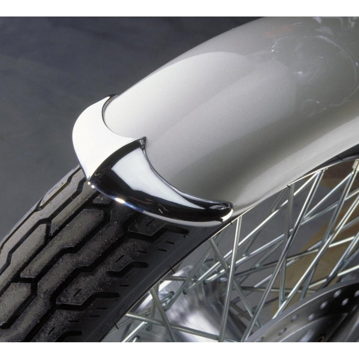 National Cycle cast front fender tip chrome