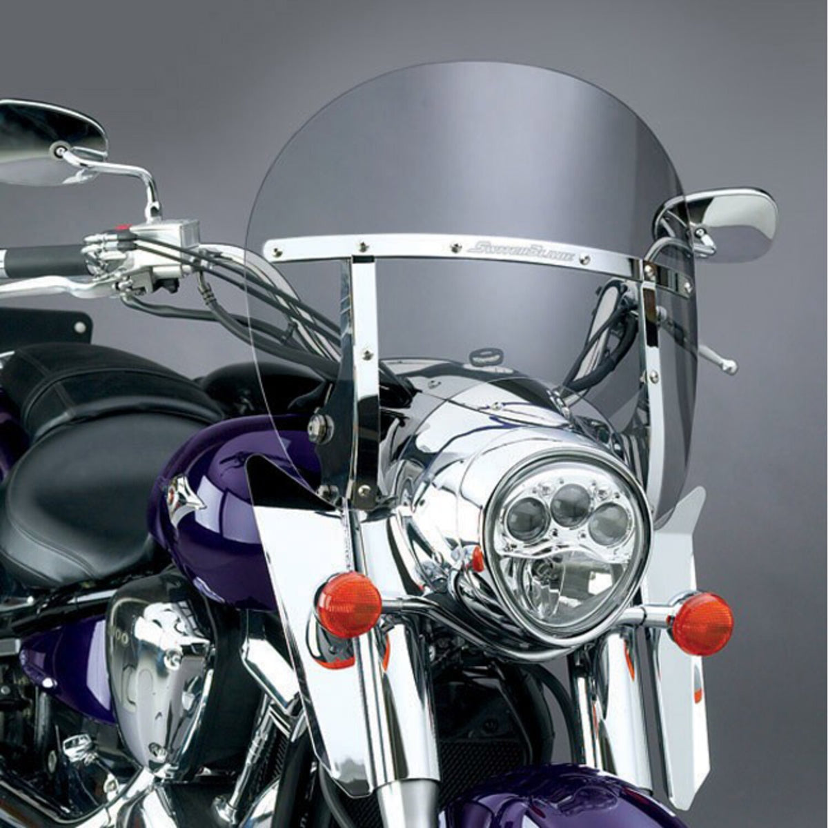 National Cycle SwitchBlade® Quick Release Windshield Chopped™ Tint
