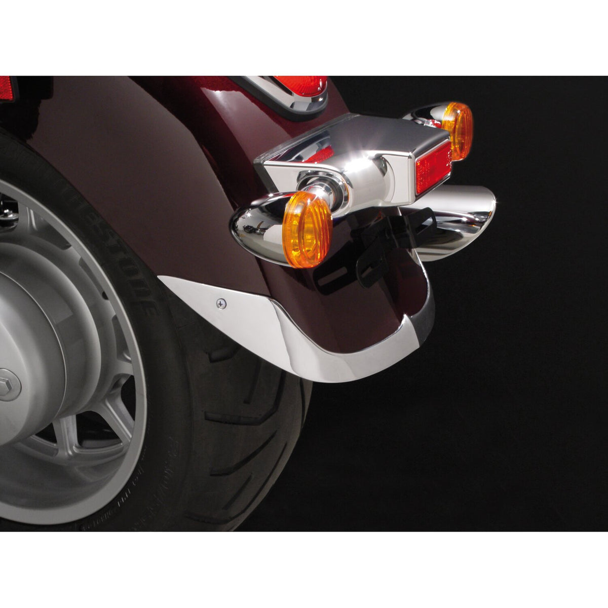 National Cycle cast rear fender tip chrome