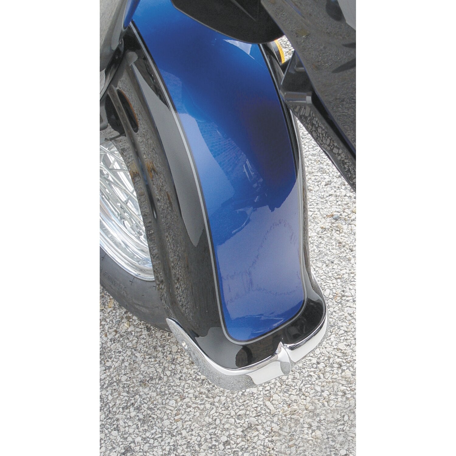 National Cycle cast front fender tip set chrome