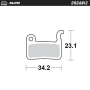 Moto-Master Organic Brake Pads for Shimano BR-RS505 XTR Deore XT