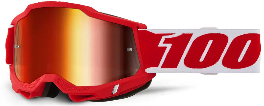 100% Accuri 2 Youth Goggle Red Mirror Lens